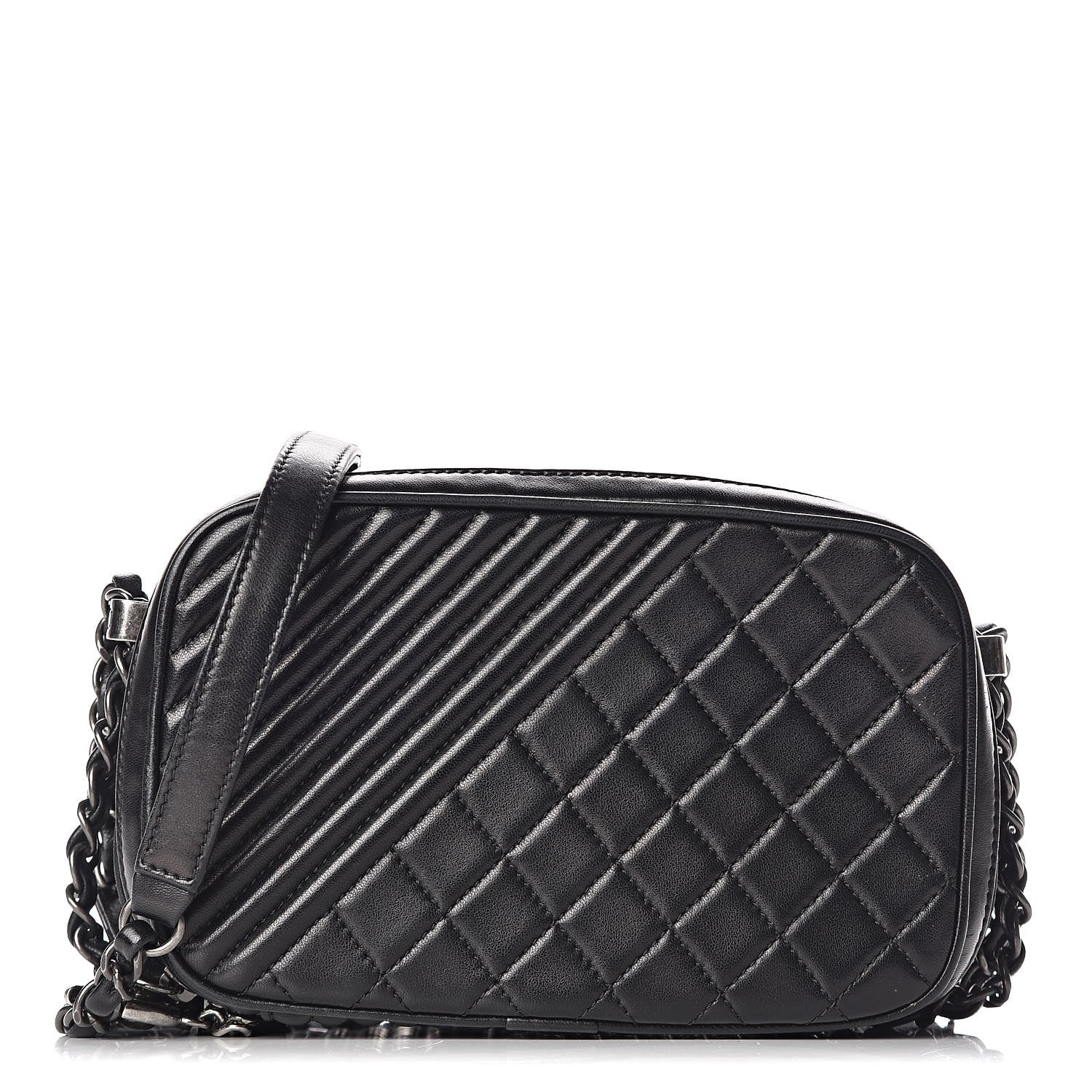 Chanel Lambskin Small Coco Boy Camera Case Black 1 of 11
