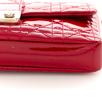 Christian Dior Patent Cannage Miss Dior Promenade Pouch Red 12 of 15