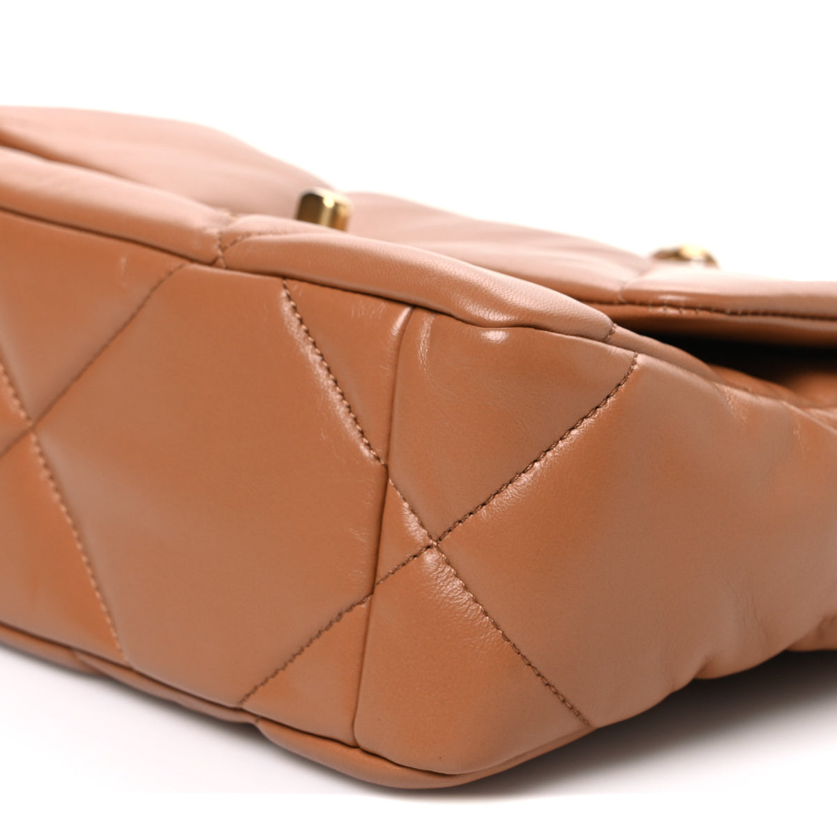 Chanel Lambskin Quilted Medium Chanel 19 Flap Brown 10 of 11
