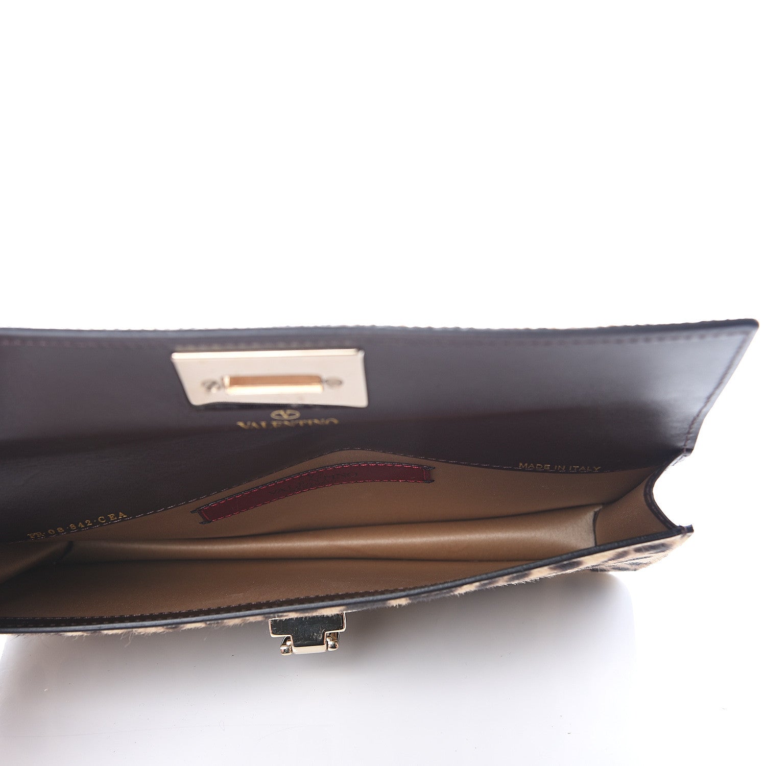 Valentino Garavani Calf Hair Leopard Print Rockstud Wristlet 4 of 13