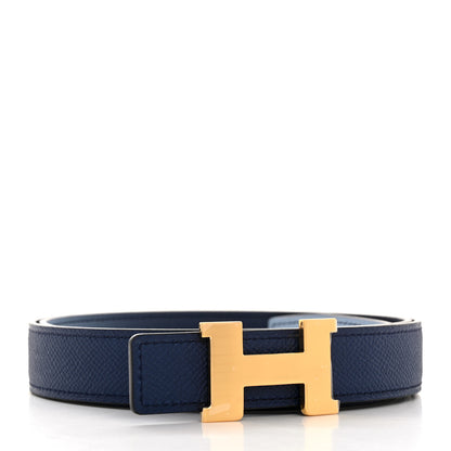 Hermes Epsom Swift 24mm Mini Constance H Belt 90 36 Bleu Saphir 2 of 9