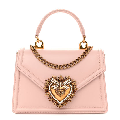 Dolce & Gabbana Smooth Calfskin Small Devotion Envelope Top Handle Bag Cipria 1 of 9