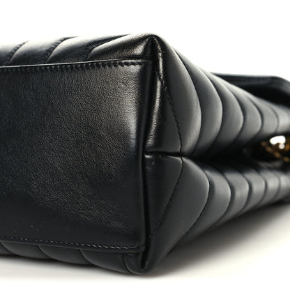 Saint Laurent Calfskin Y Quilted Monogram Medium Loulou Chain Satchel Black 10 of 11