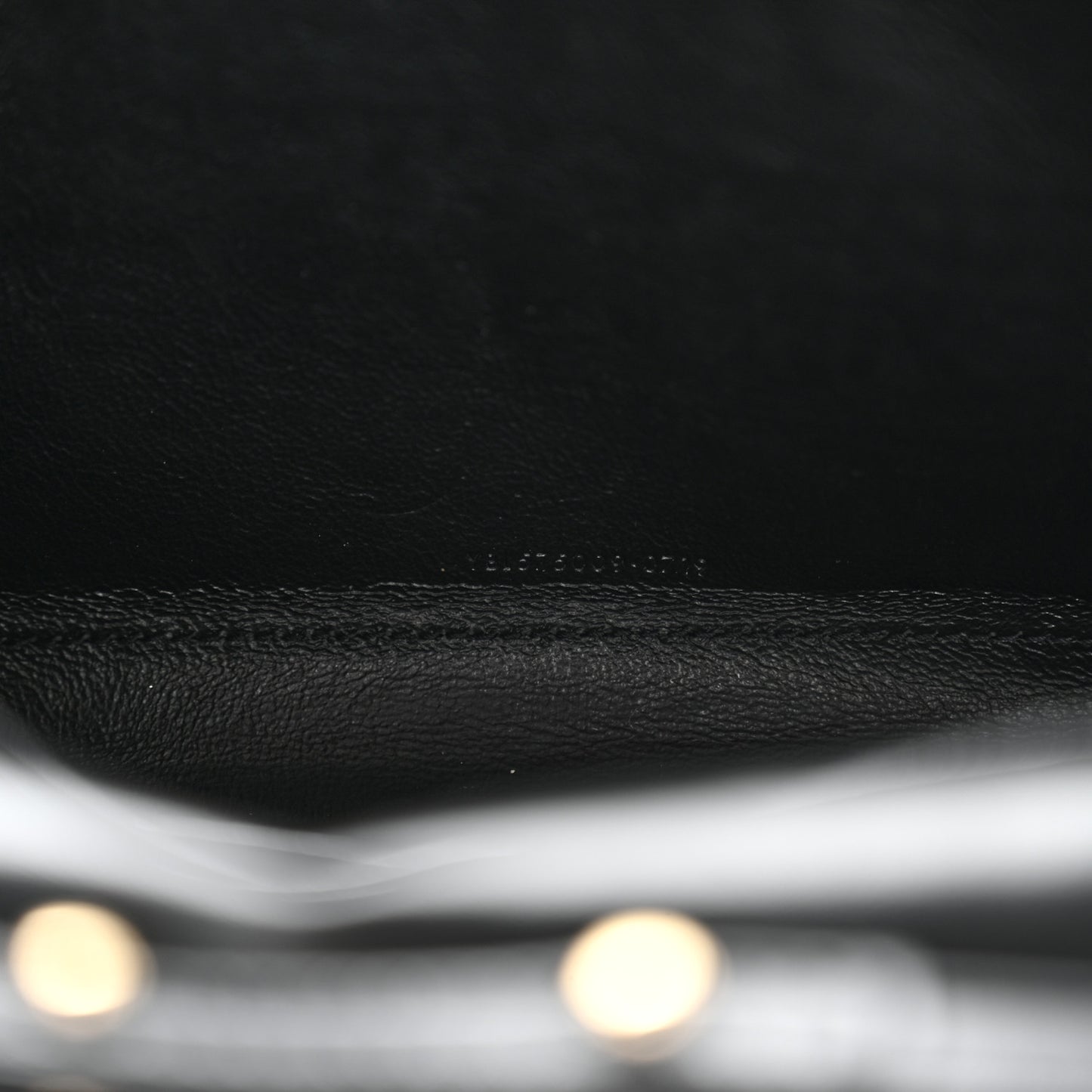 Lambskin Matelasse Chevron Monogram Sulpice Chain Wallet Black
