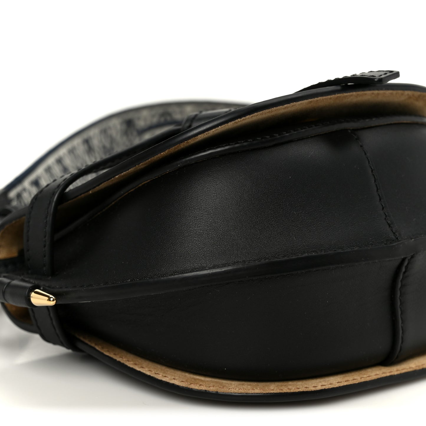 Calfskin Jacquard Mini Gate Dual Bag Black