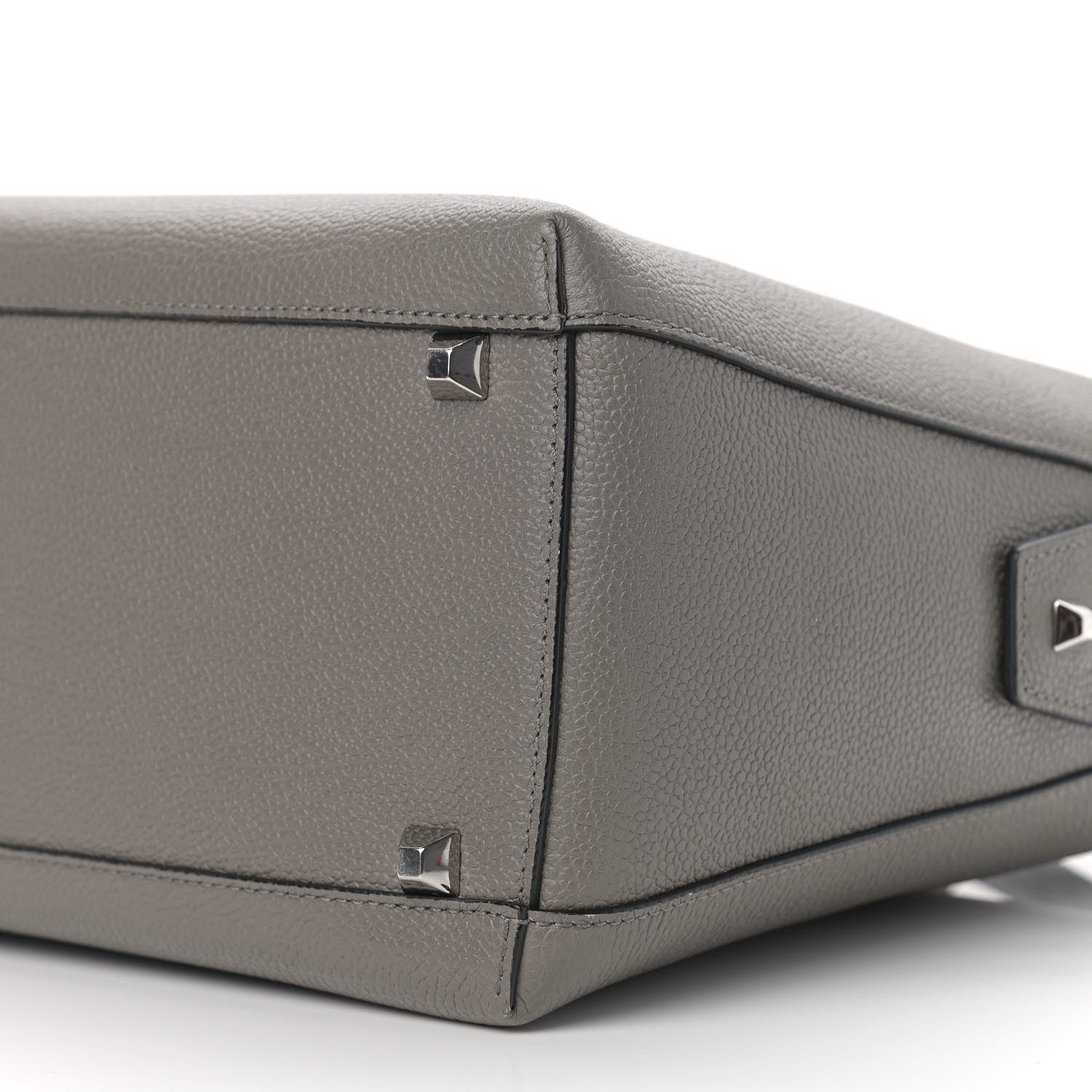 MCM Grained Calfskin Large Ella Boston Grey 8 of 8