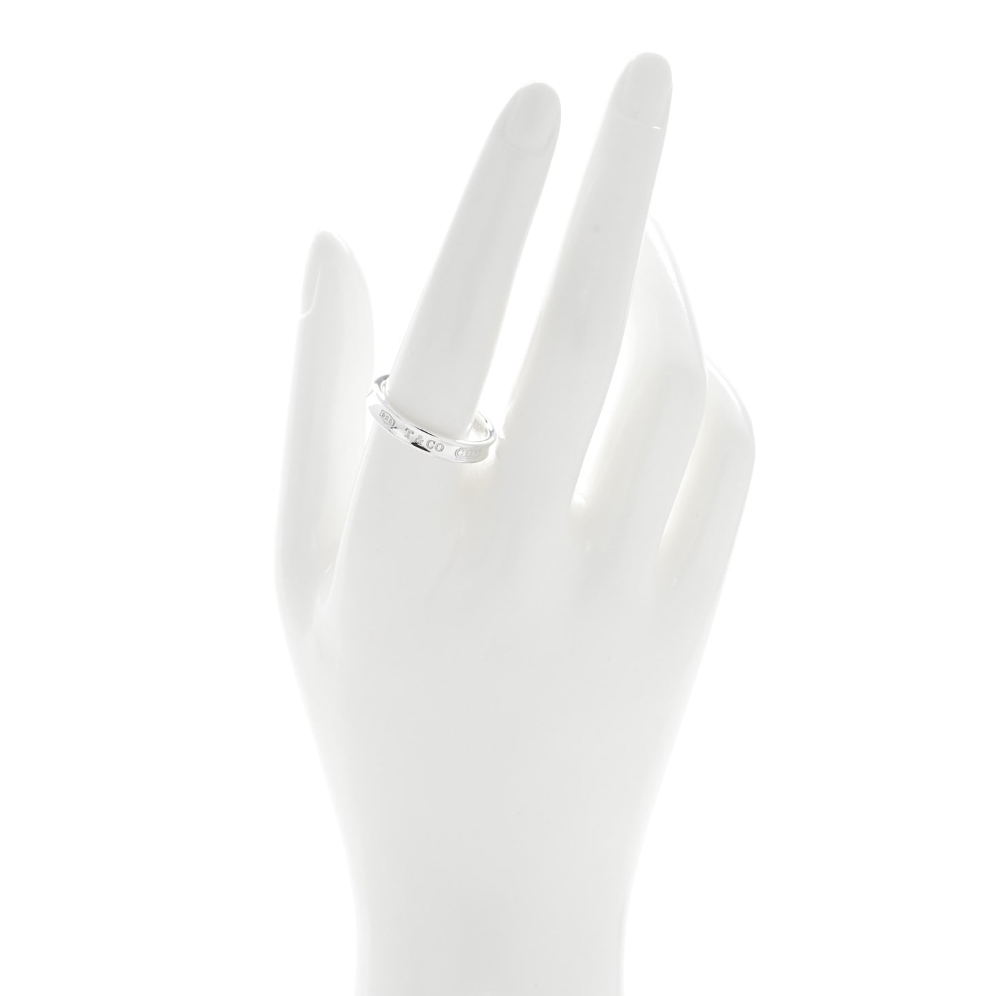 Sterling Silver Narrow 1837 Band Ring 60 9.25