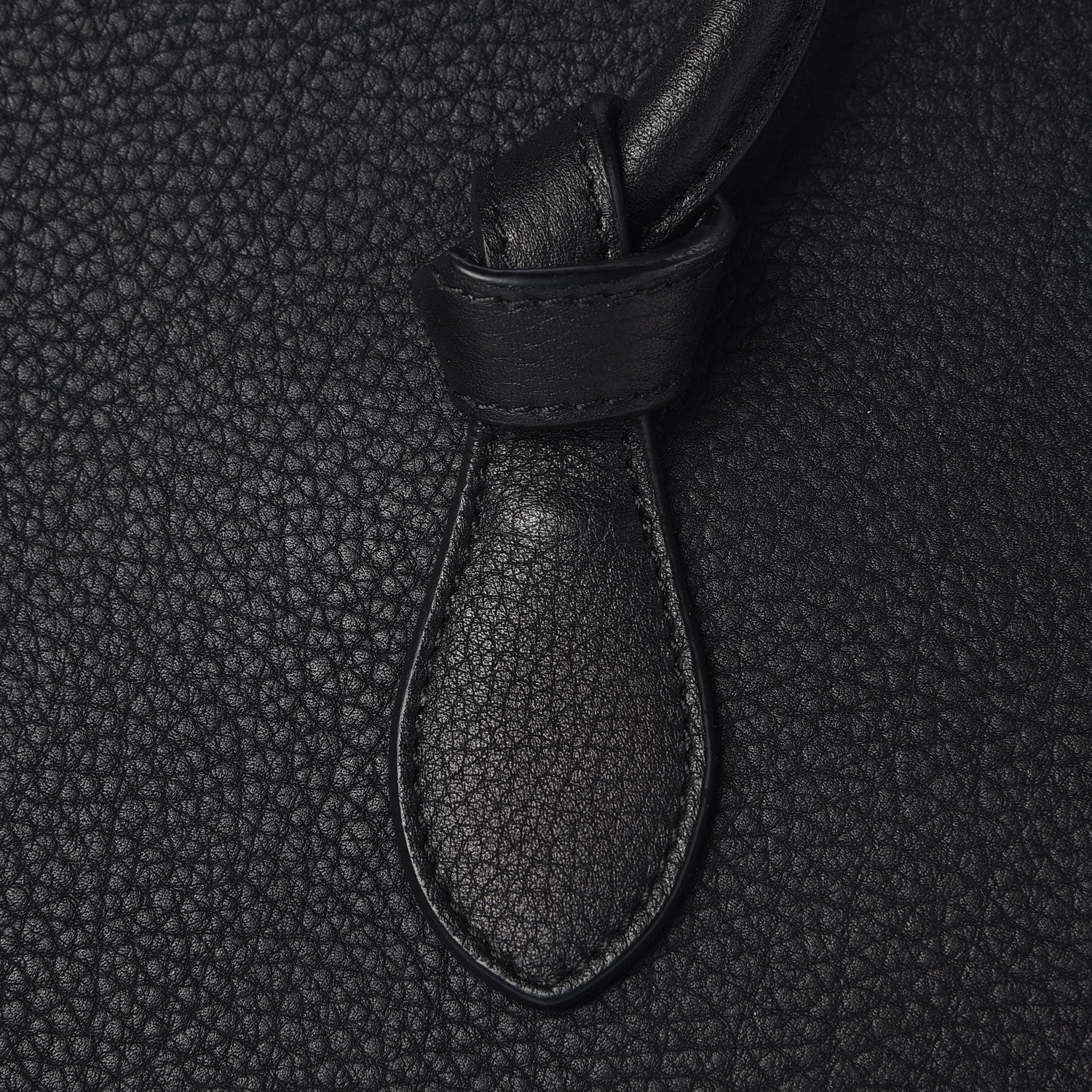 Celine Crisped Calfskin Mini Tie Knot Tote Black 9 of 12