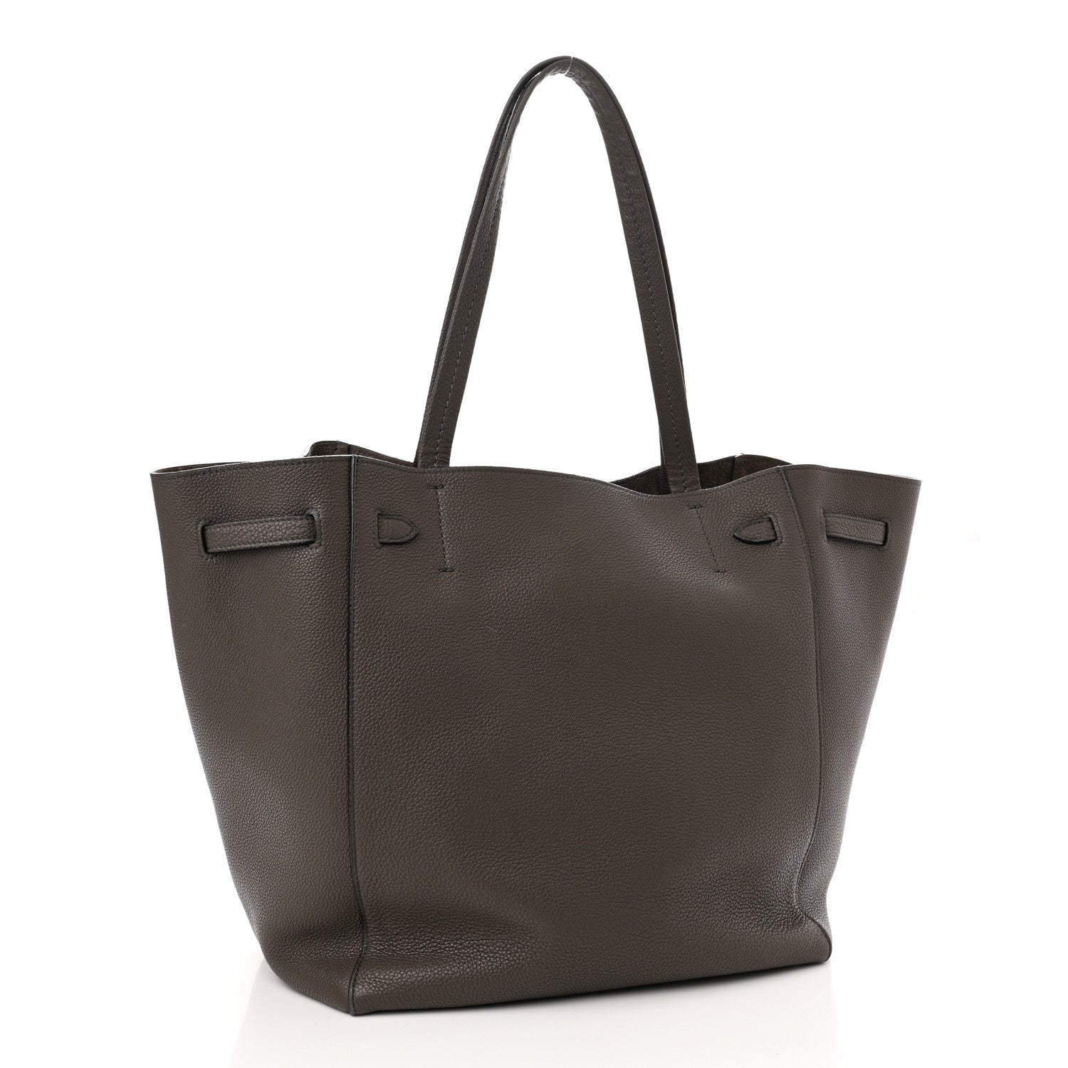 Celine Soft Grained Calfskin Small Belt Cabas Phantom Taupe 3 of 13