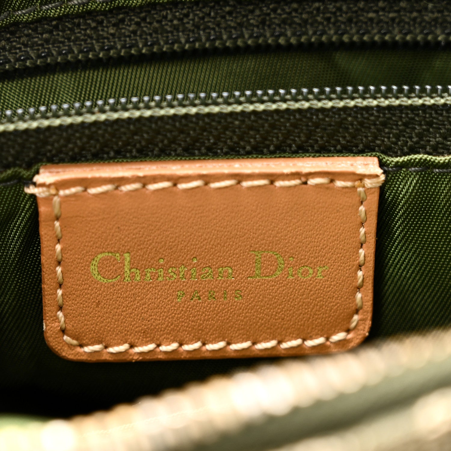 Christian Dior Monogram Boston Green 6 of 10