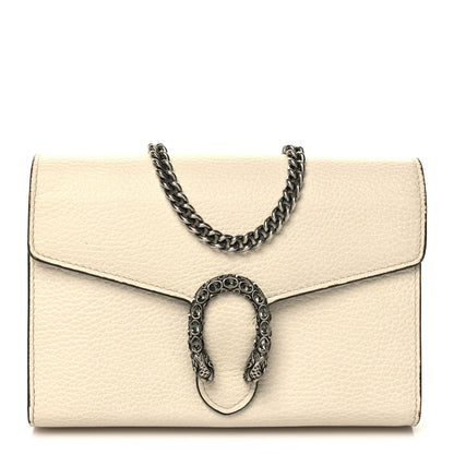 Gucci Dollar Calfskin Mini Dionysus Chain Wallet Mystic White 1 of 15