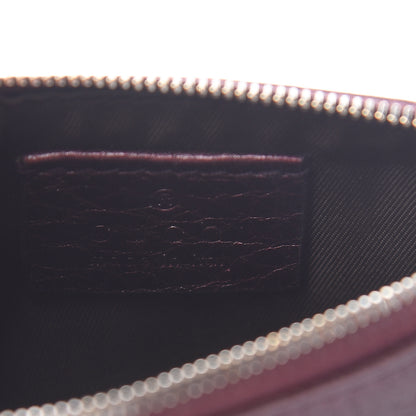 Gucci Metallic Pebbled Calfskin Soho Key Case Burgundy 5 of 9