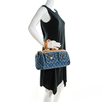 Louis Vuitton Monogram Denim Neo Speedy Blue 2 of 7