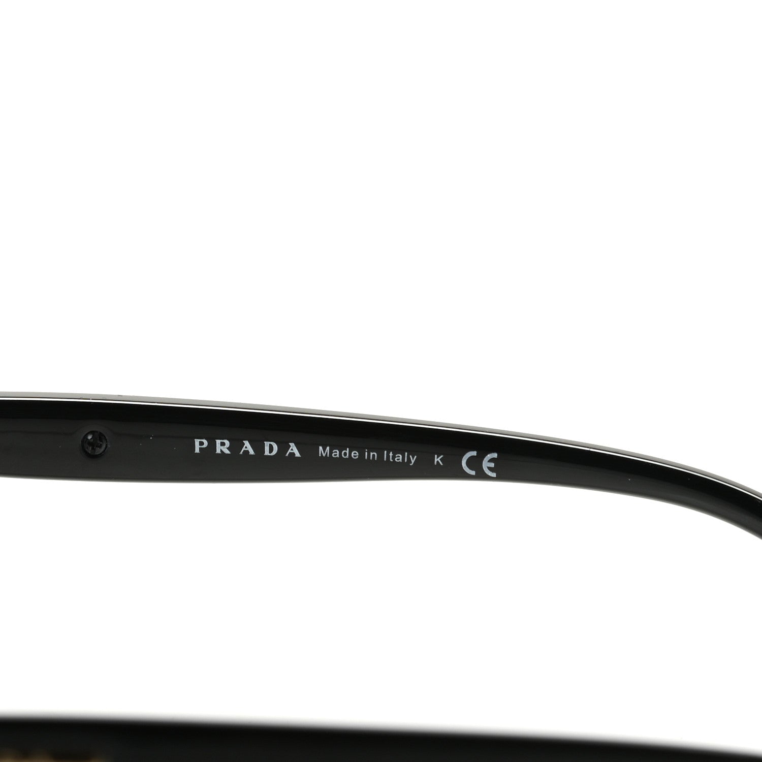 Prada Acetate Square Sunglasses SPR 08O Black 4 of 8