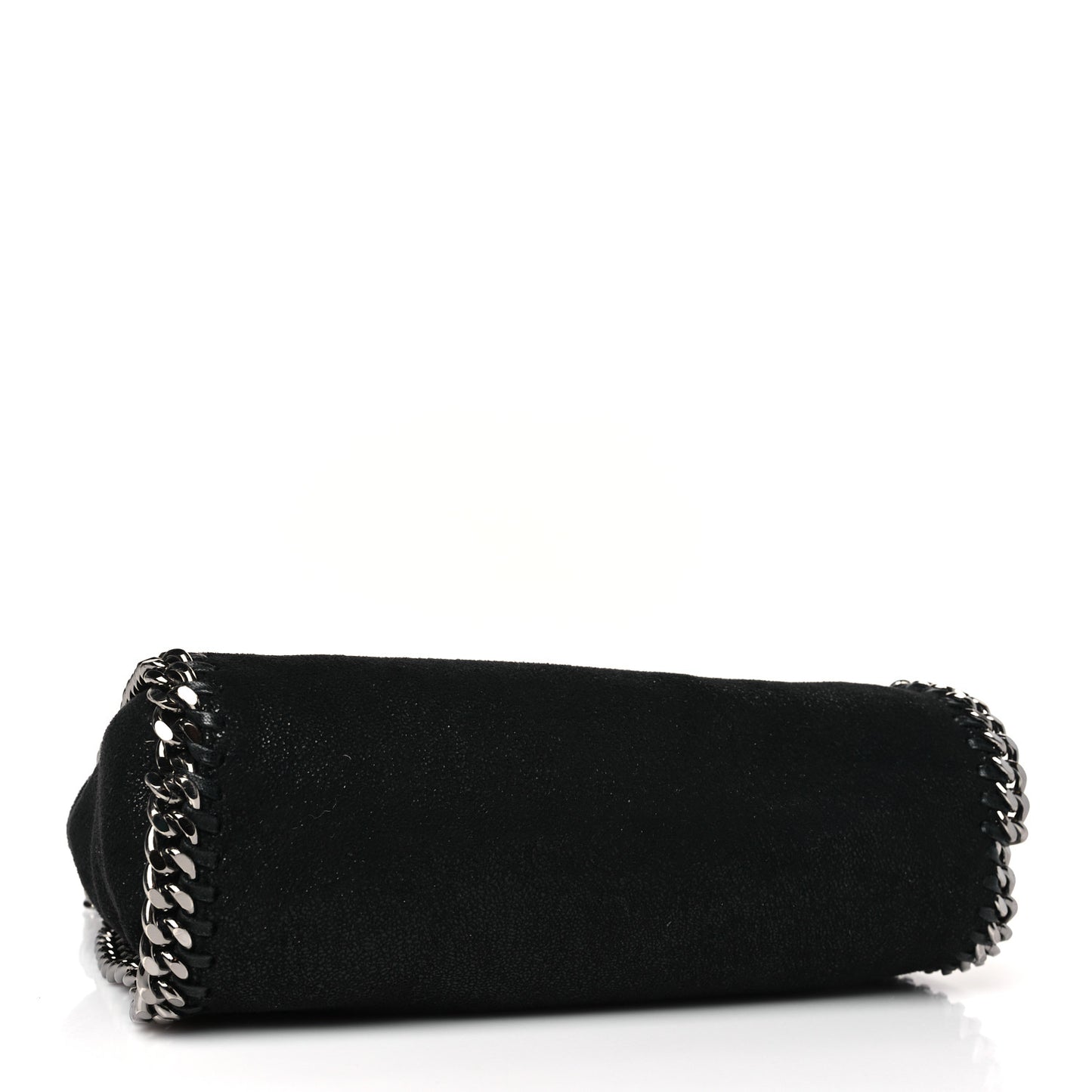Shaggy Deer Mini Falabella Fold Over Tote Black