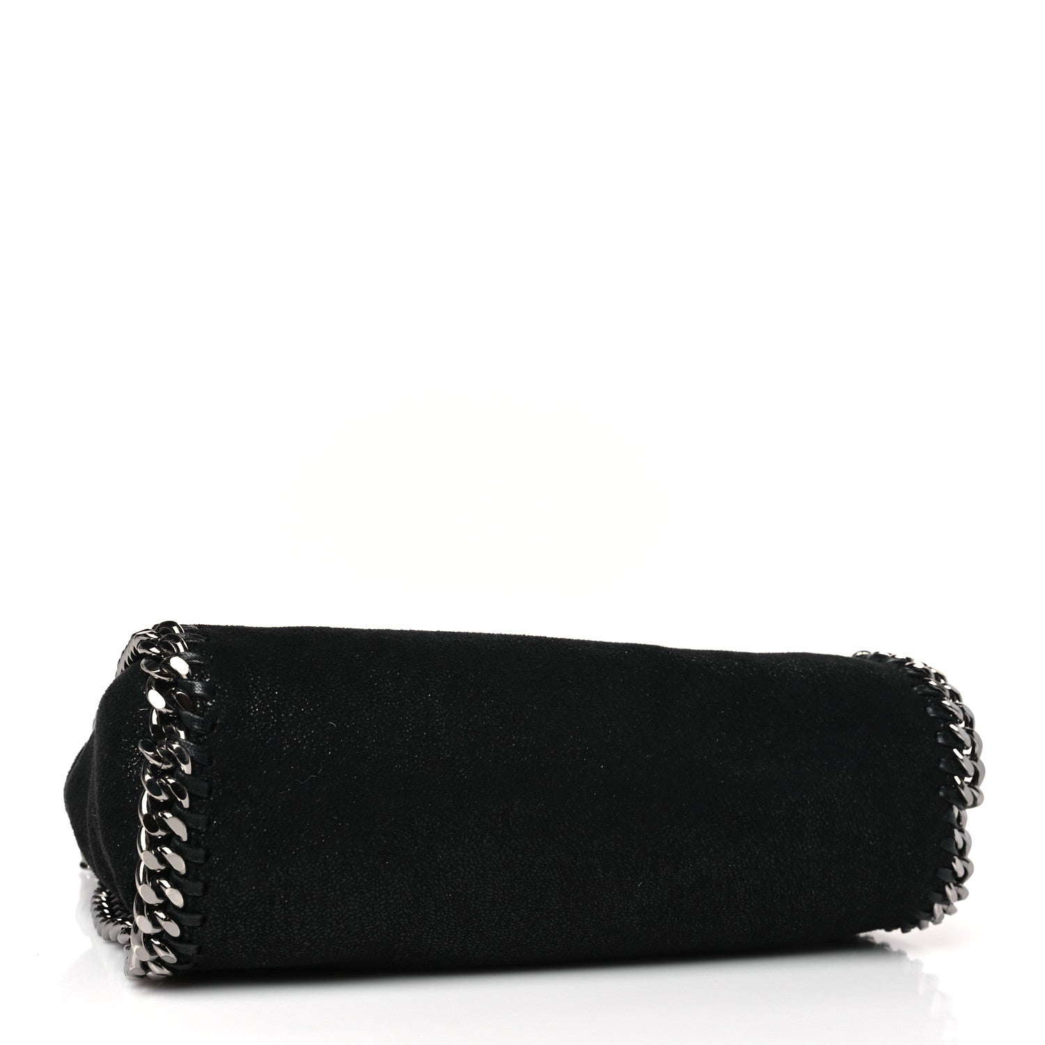 Stella McCartney Shaggy Deer Mini Falabella Fold Over Tote Black 4 of 8