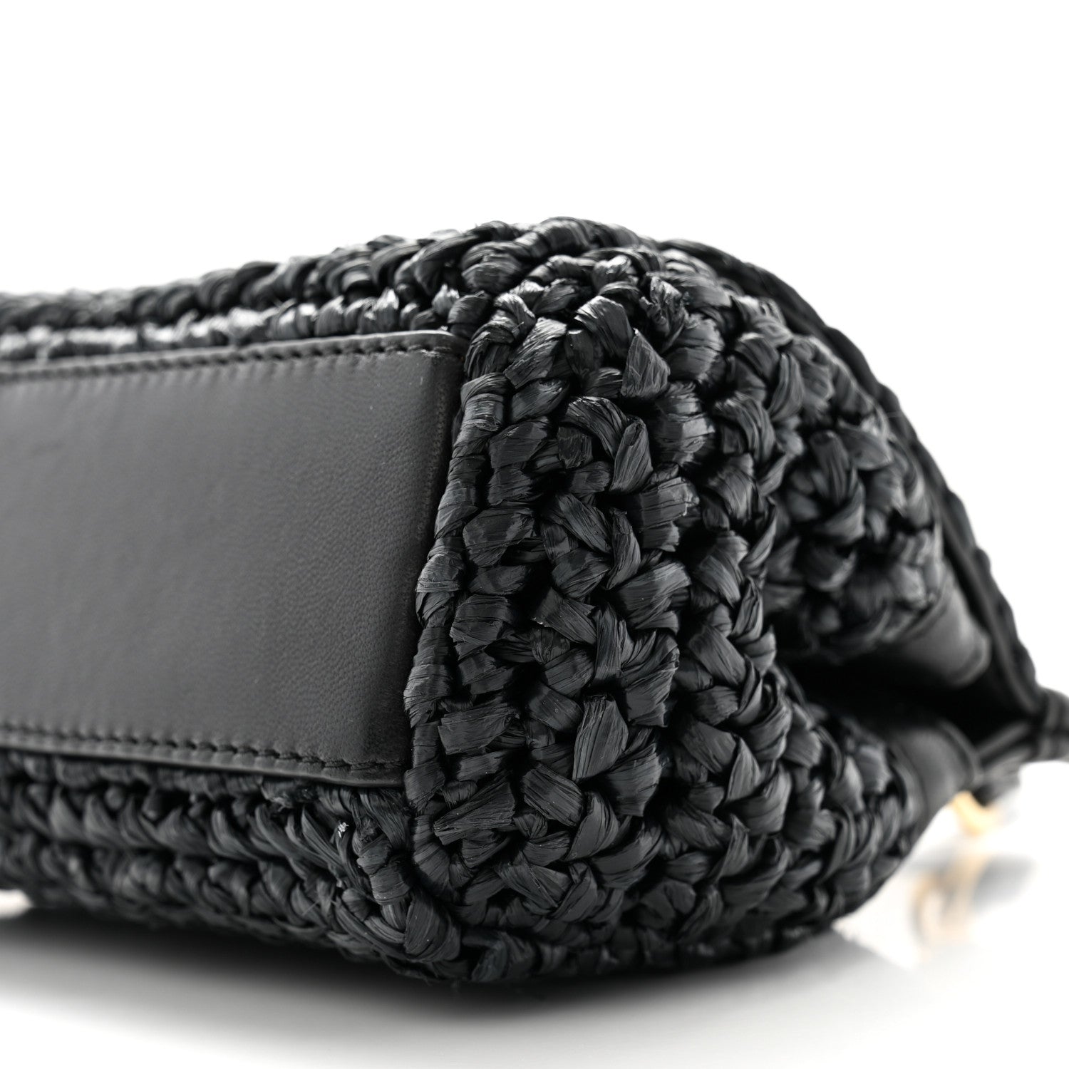 Dolce & Gabbana Raffia Crochet Micro Miss Sicily Satchel Black 9 of 12