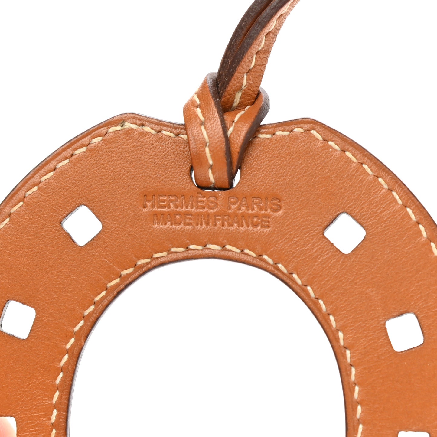 Swift Paddock Horseshoe Bag Charm Natural Sable