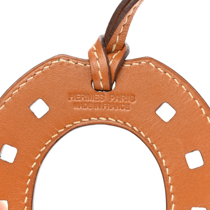 Hermes Swift Paddock Horseshoe Bag Charm Natural Sable 3 of 4