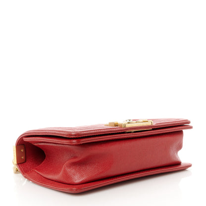 Chanel Caviar Quilted Small Boy Flap Red 4 of 10