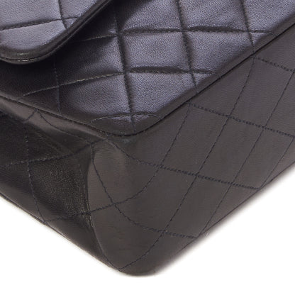 Chanel Lambskin Quilted Medium Double Flap Black 5 of 9