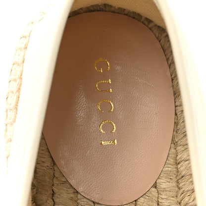 Gucci Canvas Logo Espadrilles 39.5 Greggio White 8 of 10