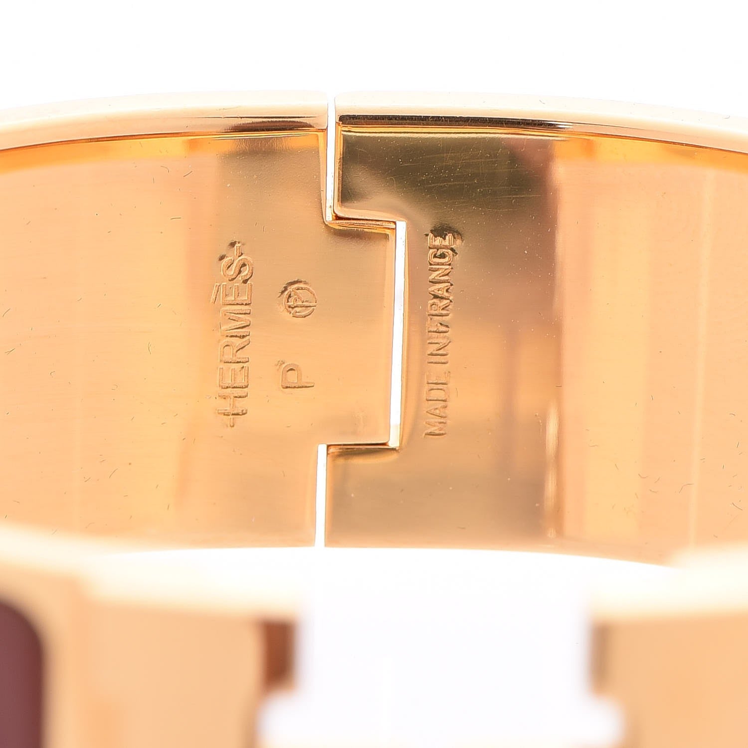 Hermes Enamel Wide Clic Clac H Bracelet PM Terracotta 5 of 6