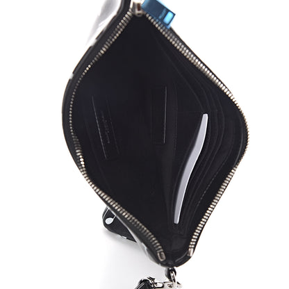 Saint Laurent Calfskin Musical Notes Zip Pouch Black 5 of 8