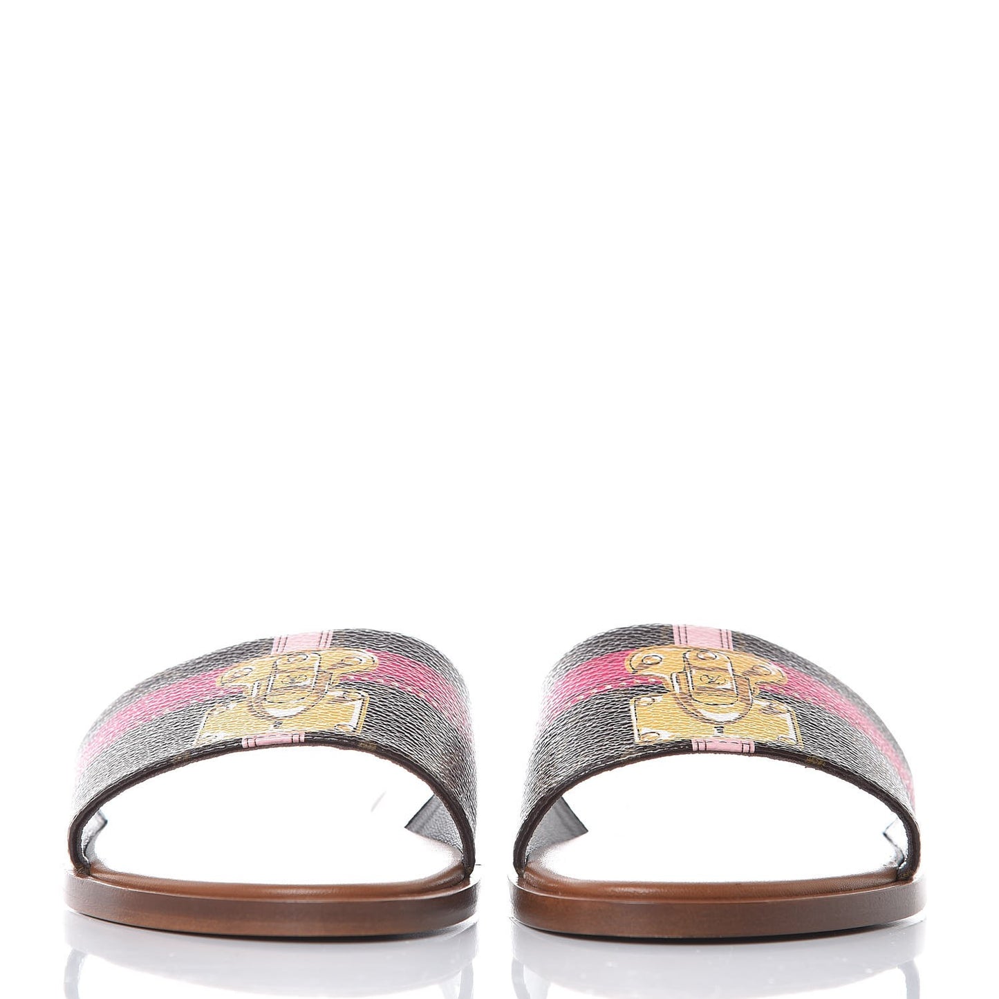 Patent Monogram Lock It Flat Mule 36 Cacao