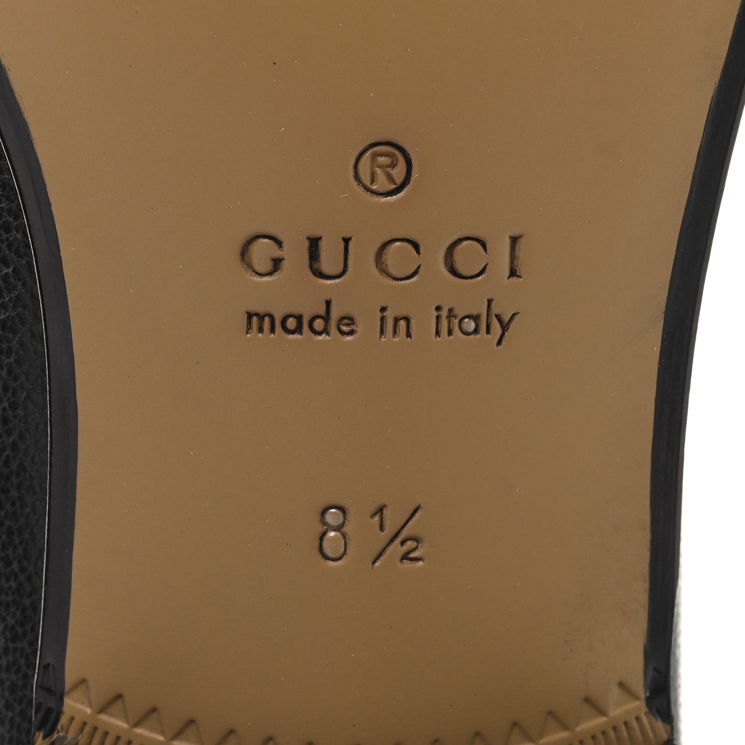 Gucci Goatskin Mens Horsebit Loafers 8.5 Black 8 of 10