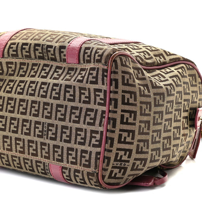Fendi Zucchino Vitello Small Forever Boston Mogano Panna Erica 7 of 10
