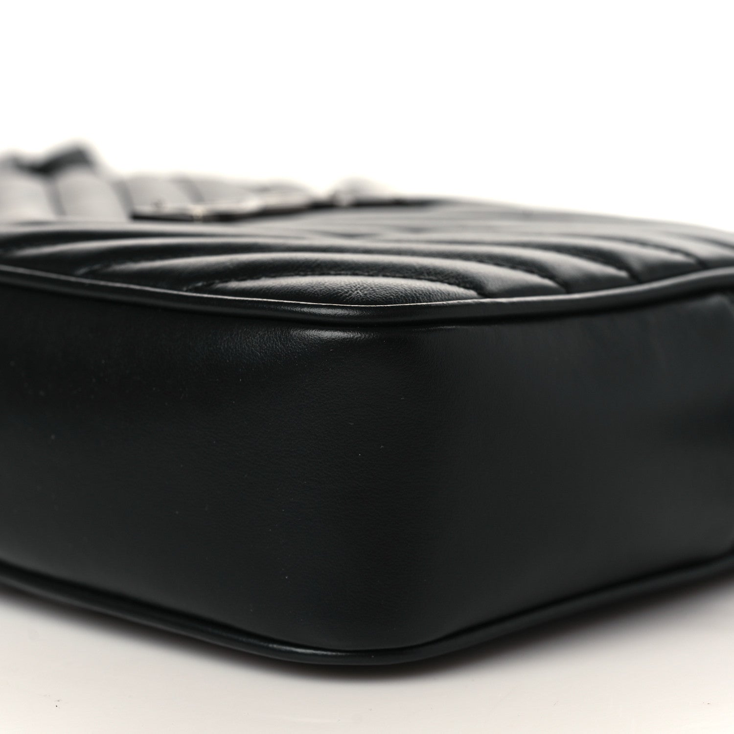 Saint Laurent Calfskin Matelasse Monogram Lou Camera Bag Black 9 of 9