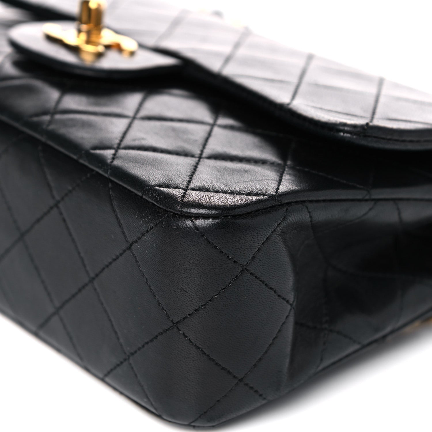 Chanel Lambskin Quilted Small Double Flap Black 11 of 18