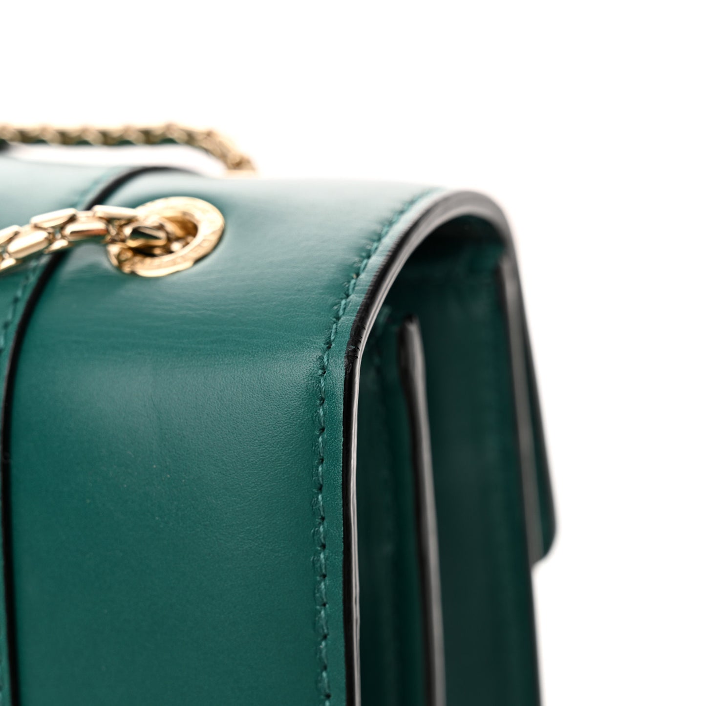 Calfskin Serpenti Forever Medium Shoulder Bag Emerald Green