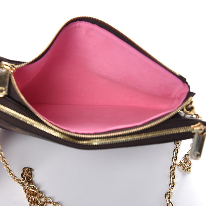 Louis Vuitton Monogram 2019 Christmas Animation Double Zip Pochette 5 of 10