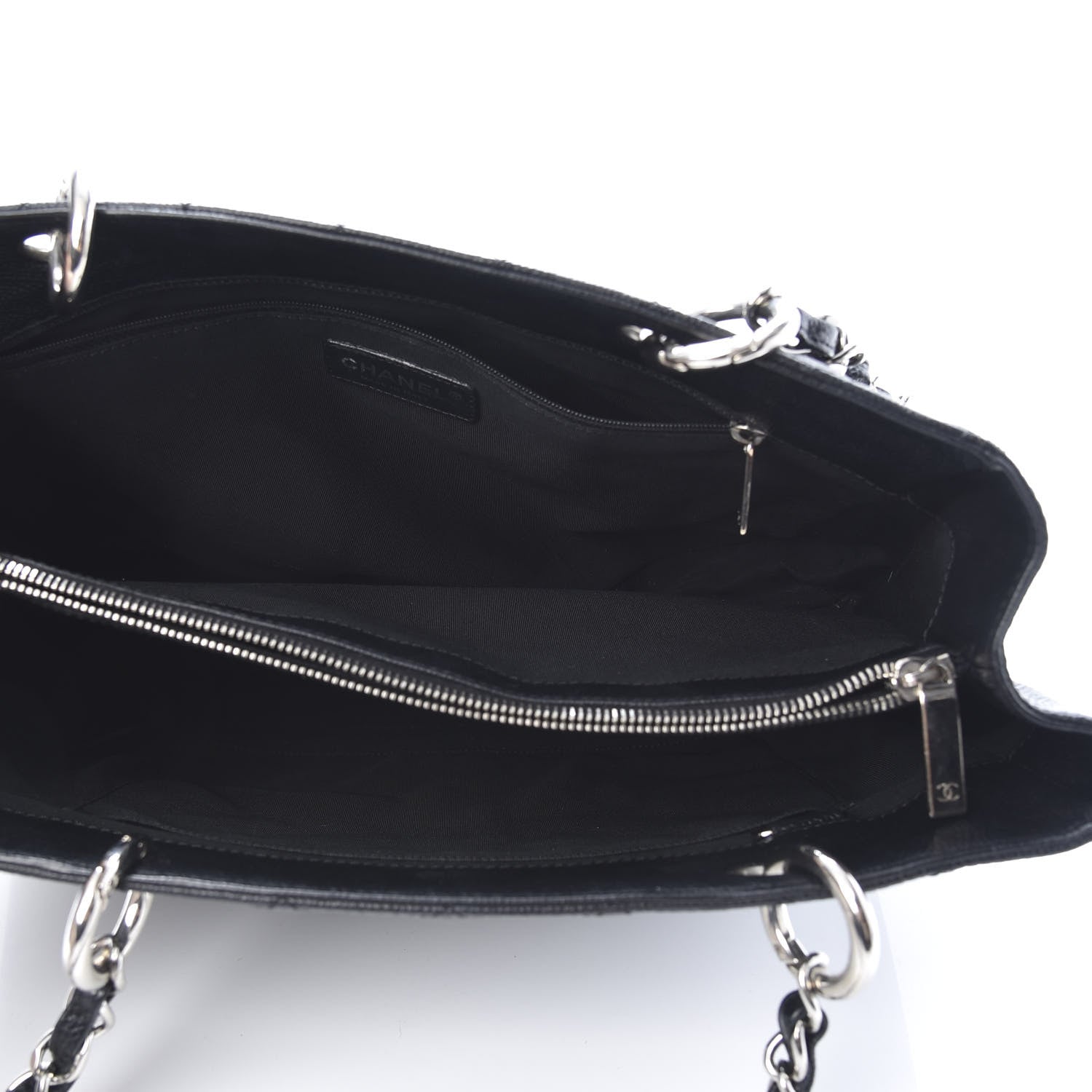 Chanel Caviar Quilted Grand Shopping Tote GST Black 5 of 14
