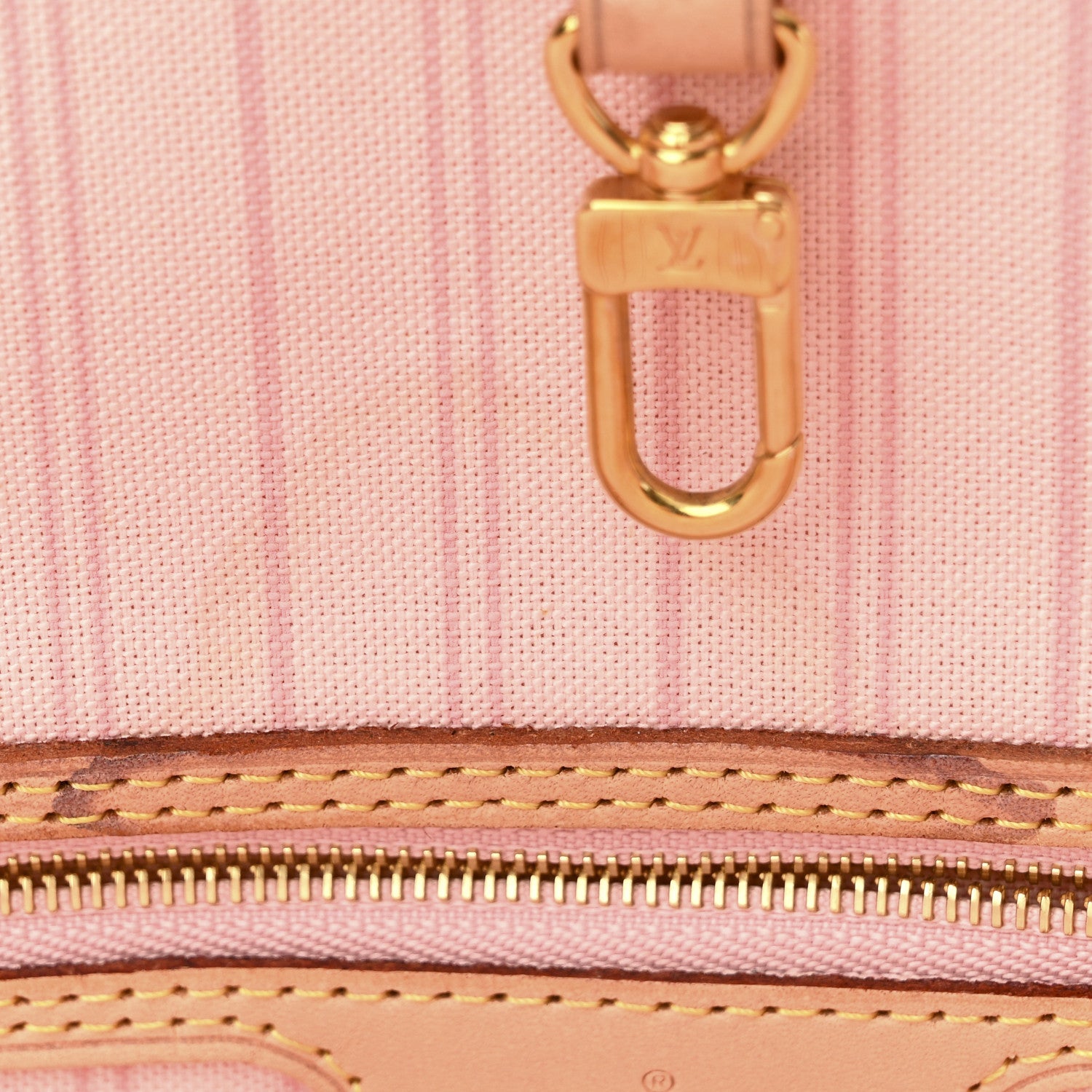 Louis Vuitton Damier Azur Neo Neverfull MM Rose Ballerine 12 of 12