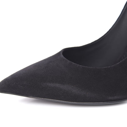 Louis Vuitton Suede Eyeline Pumps 39 Black 9 of 9