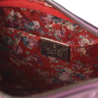 Gucci Laminated Nappa Trapuntata Small Zumi Shoulder Bag Rosa Lago Rame 2 of 11