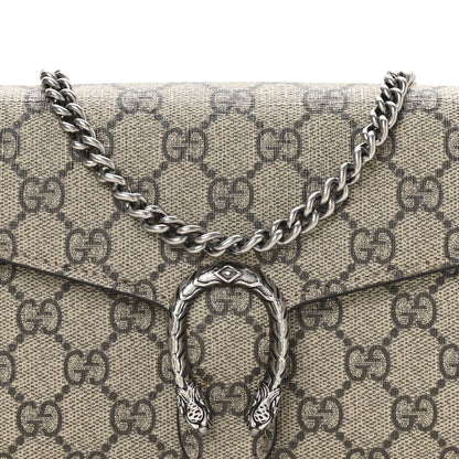 Gucci GG Supreme Monogram Mini Dionysus Chain Wallet Beige Taupe 8 of 11