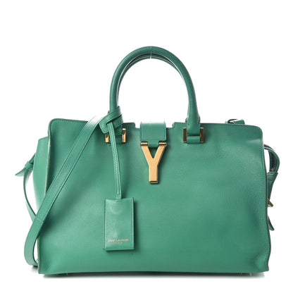 Saint Laurent Calfskin Small Classic Y Cabas Green 1 of 9