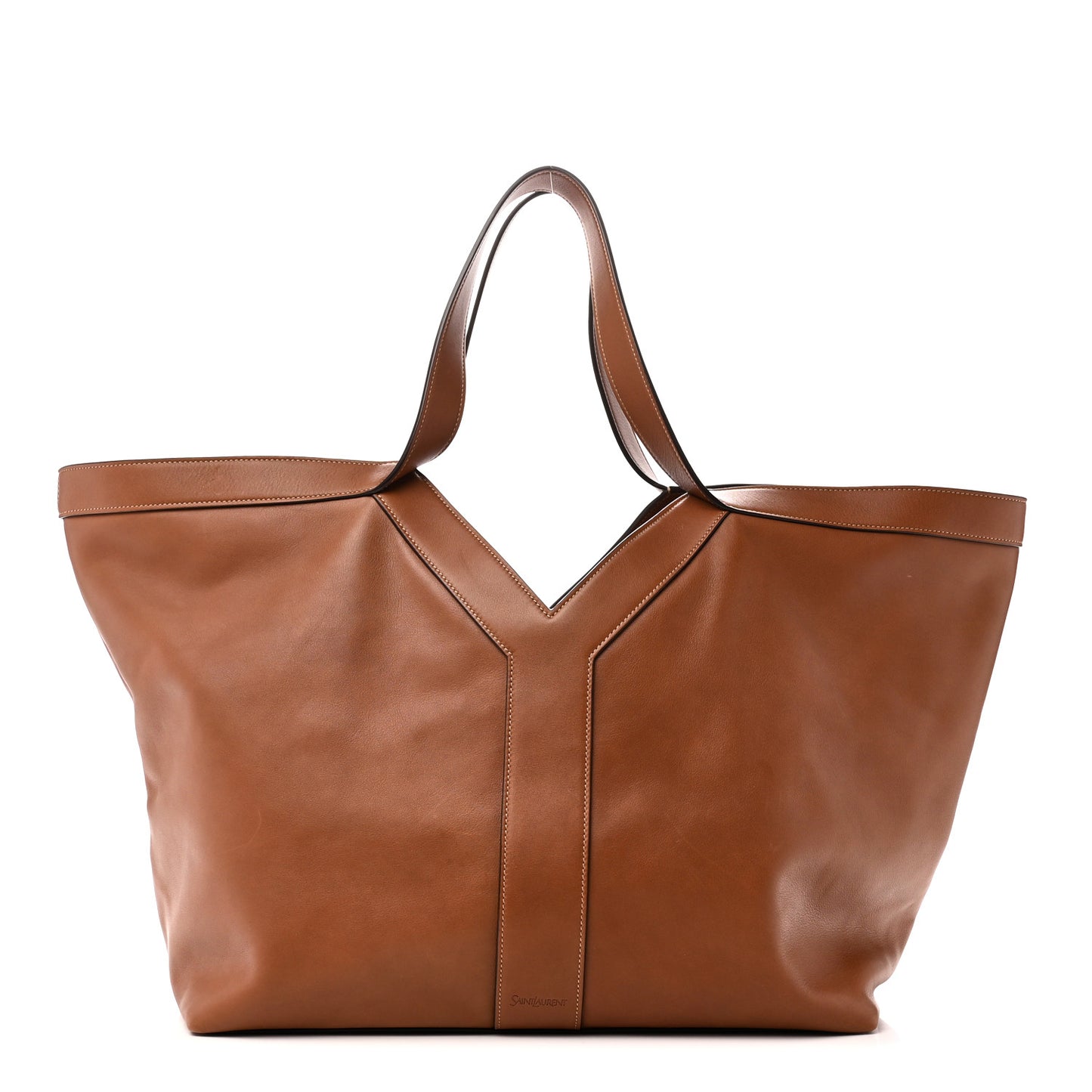 Calfskin Y Tote Brick