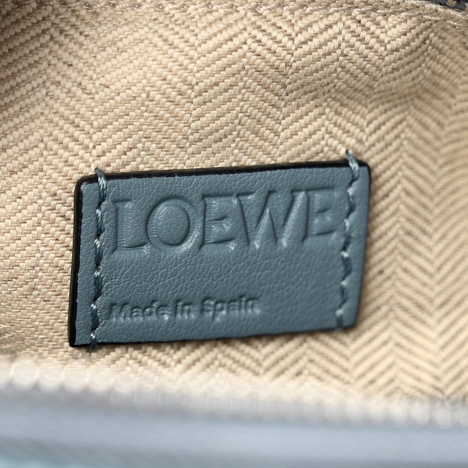 Loewe Calfskin Medium Puzzle Bag Stone Blue 7 of 9