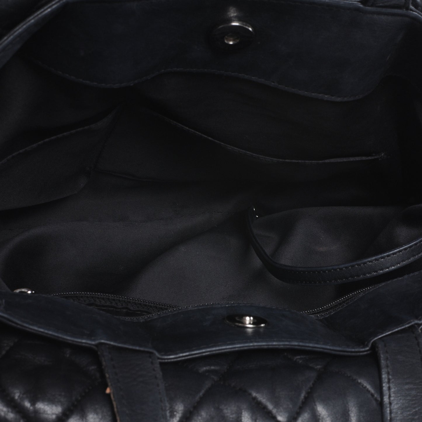 Lambskin Quilted Chanel 3 Maxi Tote Black