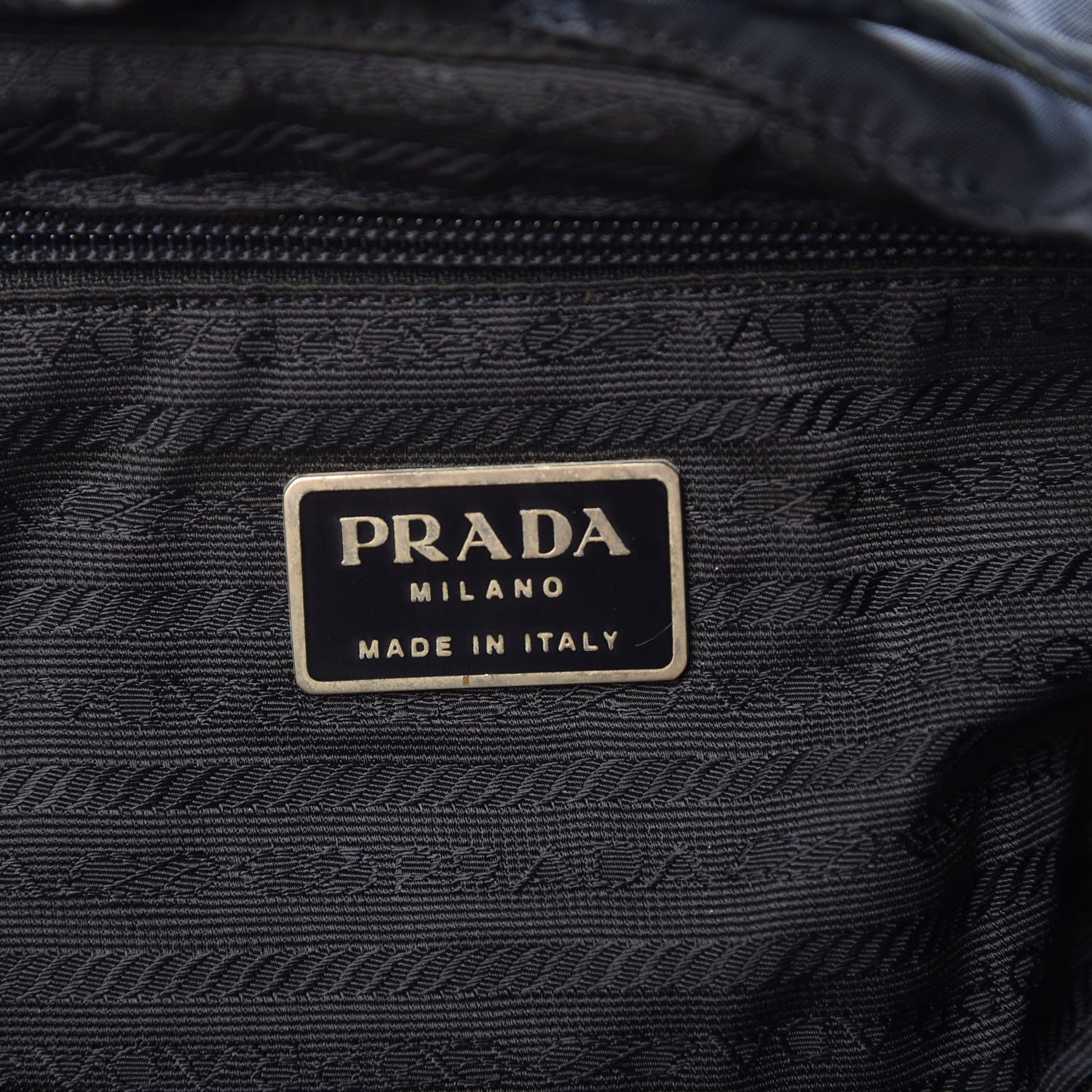 Prada Tessuto Nylon Medium Backpack Blue 6 of 9