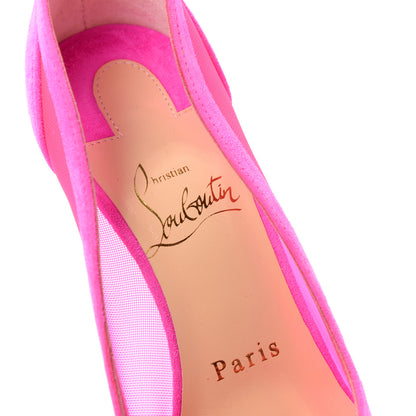 Christian Louboutin Veau Velours Rete Galativi 100 Pumps 35 Diva 8 of 12