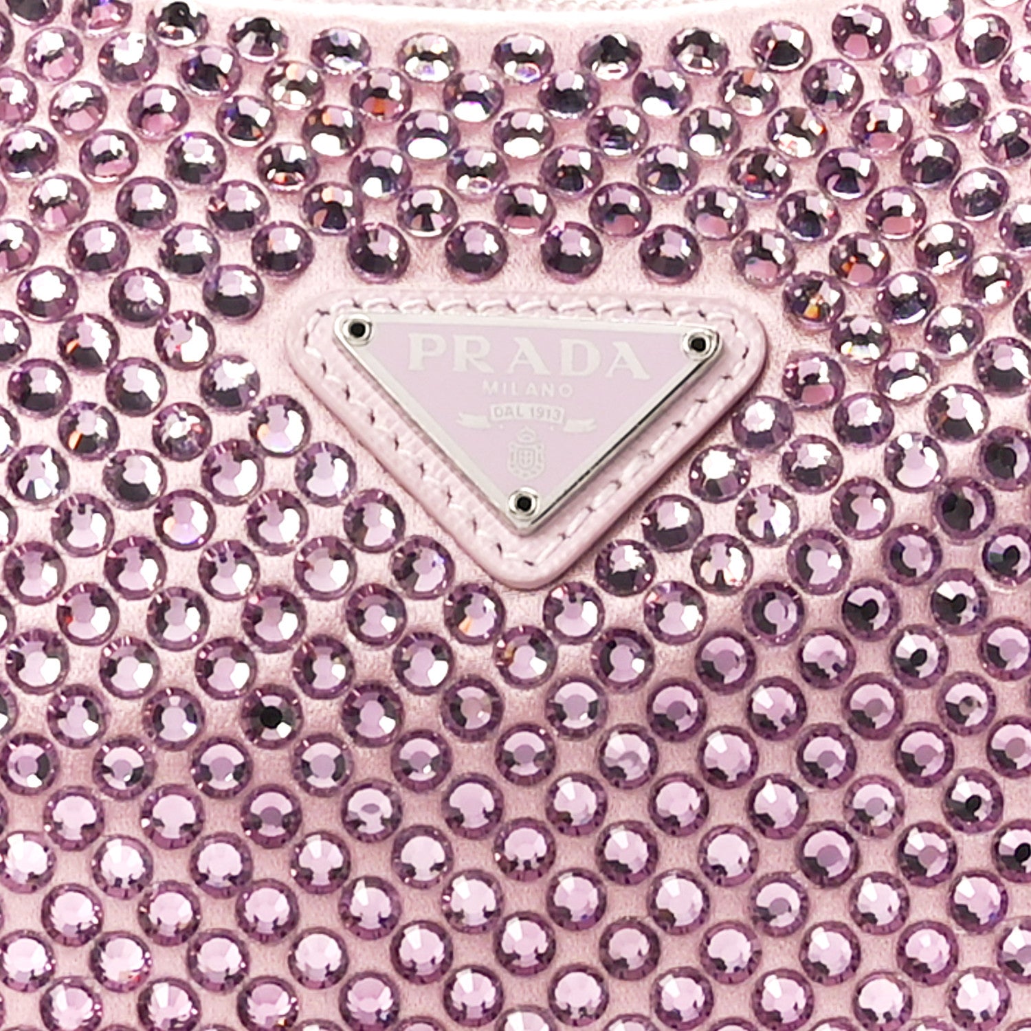 Prada Satin Crystal Mini Re-Edition 2000 Bag Alabastro 10 of 12