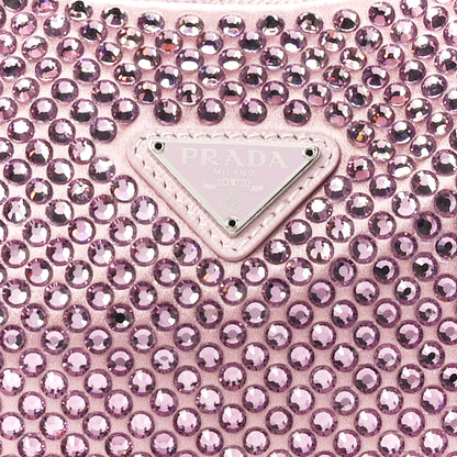 Prada Satin Crystal Mini Re-Edition 2000 Bag Alabastro 10 of 12