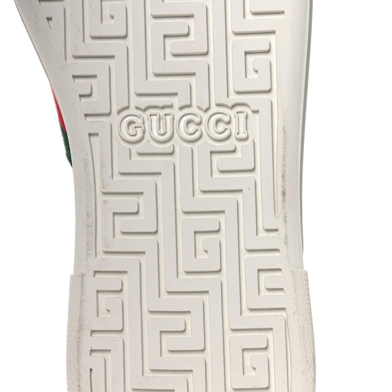 Gucci Ultralight Plume Calfskin Web Womens Ace Platform Sneakers 41 White 8 of 12