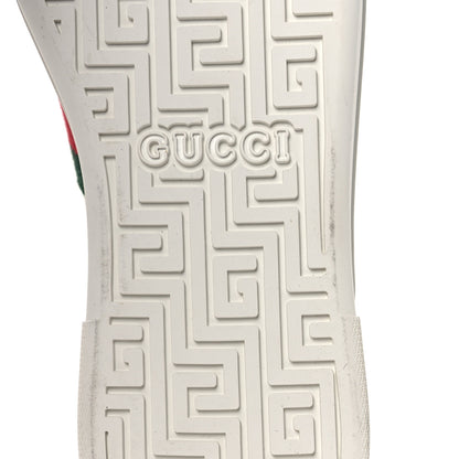 Gucci Ultralight Plume Calfskin Web Womens Ace Platform Sneakers 41 White 8 of 12